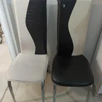 صندلی تمام چرم پایه فلز