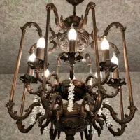 لوستر ۸ شاخه فلزی