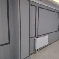 نقاش و نقاشی ساختمان کناف در پنجره نما دمپاو...