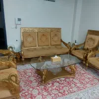 مبلمان استیل به همراه میز ناهار خوری