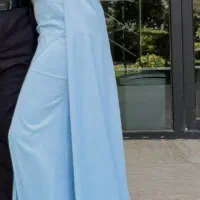 لباس شب جنس ساتن رنگ آبی آسمانی سایز 38-40|لباس|تهران, بوستان ولایت|دیوار