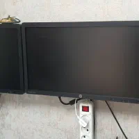 ۲ عدد مانیتور ۲۲  اینچ hp E221|قطعات و لوازم جانبی رایانه|همدان, |دیوار