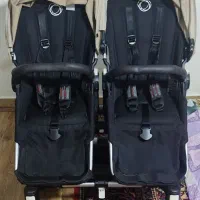 کالسکه دوقلوBugaboo donkey  دوعدد گهواره میلاد