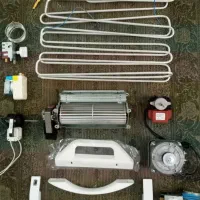 موتور فن یخچال،دستگیره ،المنت،تایمر ترموستات،الجی