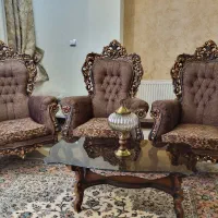 مبلمان منبت ۹ نفره کامل|مبلمان خانگی و میز عسلی|اصفهان, گلزار|دیوار