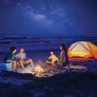 سرگرمی شب‌نشینی ساحلی