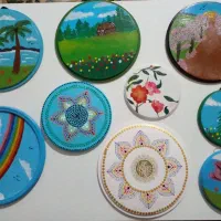 آینه نقطه کوبی شده مشکی|آینه|آق قلا, |دیوار