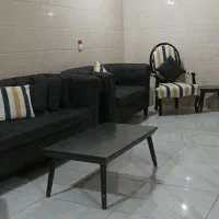 مبلمان و یک میز و دو عدد عسلی|مبلمان خانگی و میز عسلی|خرمآباد, |دیوار