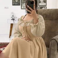 پیراهن بافت با دامن|لباس|سامان, |دیوار