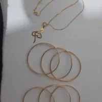 النگو آیینه ای و زنجیر کودک و پلاک کسری ۱.۵درصد