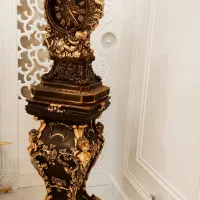 ساعت ایستاده کنار سالنی طرح فرشته ورق طلا ، درحدنو