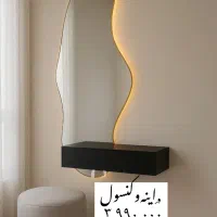 آینه،آینه دکوراتیو، آینه قدی،آینه‌و‌کنسول|آینه|اسلام‌شهر, باغ فیض|دیوار