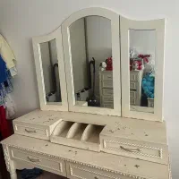 تخت دراور عسلی آینه صندلی|تخت و سرویس خواب|تهران, آشتیانی|دیوار