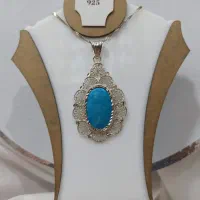 مدال نقره ملیله کاری اصفهان نگین فیروزه کد ۶۴۹|جواهرات|اصفهان, مولوی|دیوار