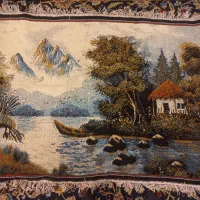 تابلو فرش ماشینی منظره