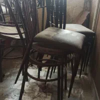 صندلی،تابلو ال ای دی، میز استیل