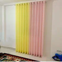 پرده پانج آماده صورتی و همه رنگ