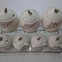 ست ۹ تیکه پاسماوری و جای ادویه|ظروف نگهدارنده، پلاستیکی، یک‌بارمصرف|تهران, ائمه اطهار|دیوار