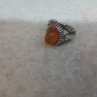 انگشتر نقره دست ساز عقیق دوپوست|جواهرات|کهک, |دیوار