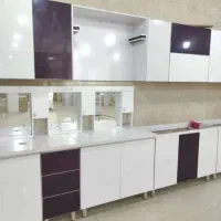 کابینت مدرن پیش ساخته ام دی اف و هایگلاس//jk745|مصالح و تجهیزات ساختمان|قم, هنرستان|دیوار