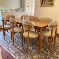 میز نهار خوری ۸ نفری کد ۸۶۵۴ تولیدی میلاد