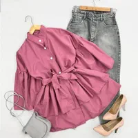 مانتوی عروسکی سرخابی دخترانه