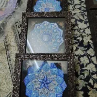 بشقاب مینا کاری با قاب|صنایع دستی و سایر لوازم تزئینی|خمینی‌شهر, |دیوار