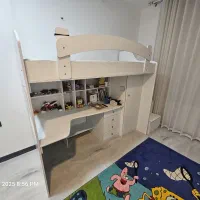 فروش تخت خواب دوطبقه طبقه نوجوان|تخت و سرویس خواب|جم, |دیوار