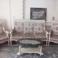 مبل استیل ۹ نفره همراه ۲ میزبان|مبلمان خانگی و میز عسلی|تهران, بهداشت|دیوار