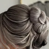 مدل موی رنگی برای شنیون