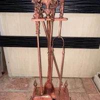 جلو‌ شومینه ای تمام مسی