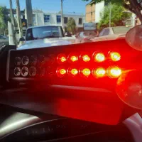 چراغ فلاشر هشدار پلیسی دو ردیفه