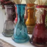شیشه های رنگی قلیان یا کاربردی برای گل و..