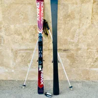 اسکی الپاین سالومون Salomon قد158Cm+باتوم Atomic|ورزشهای زمستانی|تهران, زعفرانیه|دیوار