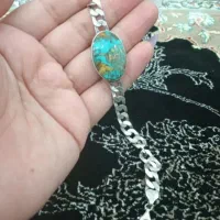 دستبند نقره فیروزه