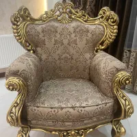 مبلمان سلطنتی ورق طلا