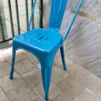 صندلی فلزی تولیکس آبی|صندلی و نیمکت|کرج, گوهردشت|دیوار