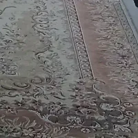 دوتخته فرش یکی گردویی ویکی کرم رنگ کاملا سالم