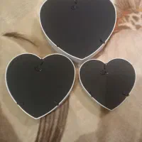 ست سه‌تایی قاب عکس قلب سفید لوکس|تابلو، نقاشی، عکس|کرج, گوهردشت|دیوار