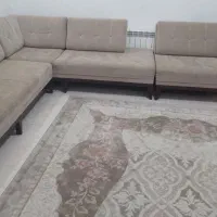 مبل ال کاژو ۷نفره با جلو مبلی و میز غذا خوری ۴نفره|مبلمان خانگی و میز عسلی|کوچصفهان, |دیوار