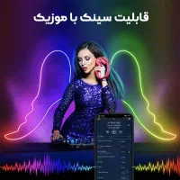 ریسه نئون فول کالر برنامه پذیر متری میخوای/آریانیک