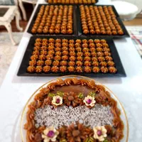 سفارش انواع کیک،شیرینی،دسر،حلو و خرما مراسم|خوردنی و آشامیدنی|مشهد, هفت تیر (حافظ)|دیوار