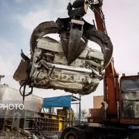 تصادفی دوتیکه   اسقاطی فرسوده سوخته
