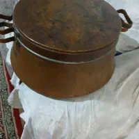 قابلمه دیگ مس مسی ۹ کیلو قدیمی سالم تمیز