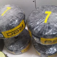 وزنه بتونی 5کیلو  با میله هالتر 12با وزنه 7کیلو|تجهیزات ورزشی|تهران, شهرک امید|دیوار