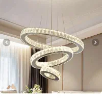 لوسترمدرن کریستالی سقفی باریموت سایز۱۵۳۰۵۰سانتیمتر|لوستر و چراغ آویز|میاندوآب, |دیوار