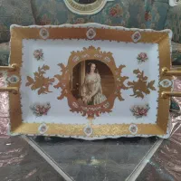 سینی پذیرایی طلاکوب ویکتوریا طرح فرانسه  خیلی شیک