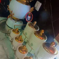 سماور  گازی،  و پاسماوری جا حبوبات و ادویه