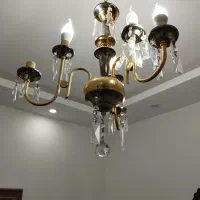 دو عدد لوستر برنز هرعدد سه شعله دوتایی