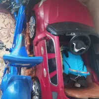 دوچرخه و ماشین شارژی هردوتا سالم درحدنو|اسباب‌بازی بچه|ملکان, |دیوار